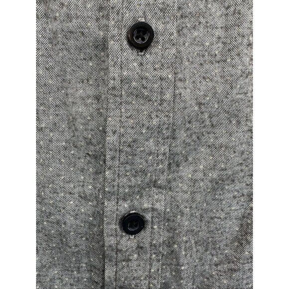 Sovereign Code Men Button Shirt Sz XL Gray Chambray Modern City BizCasual Preppy - Picture 5 of 11